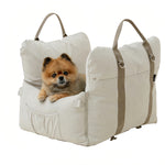 Load image into Gallery viewer, Luxury Companionship Mood-Boosting Geometric Pet Car Bed | Waterproof
